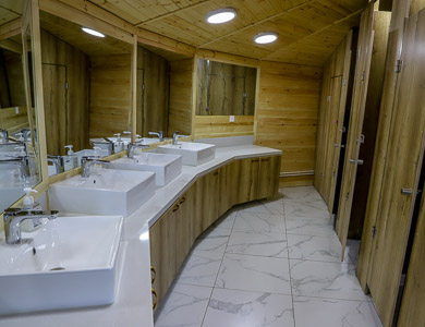 Ger camp bathroom Mongolia