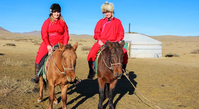 Horse riding with nomads