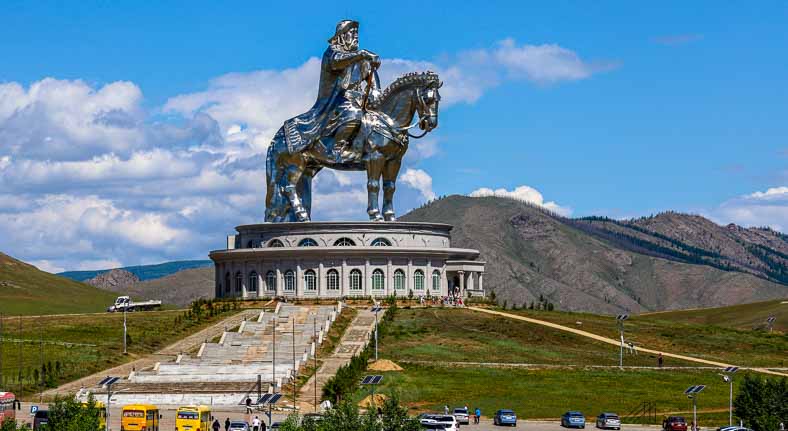 Mongolia equestrian statue 