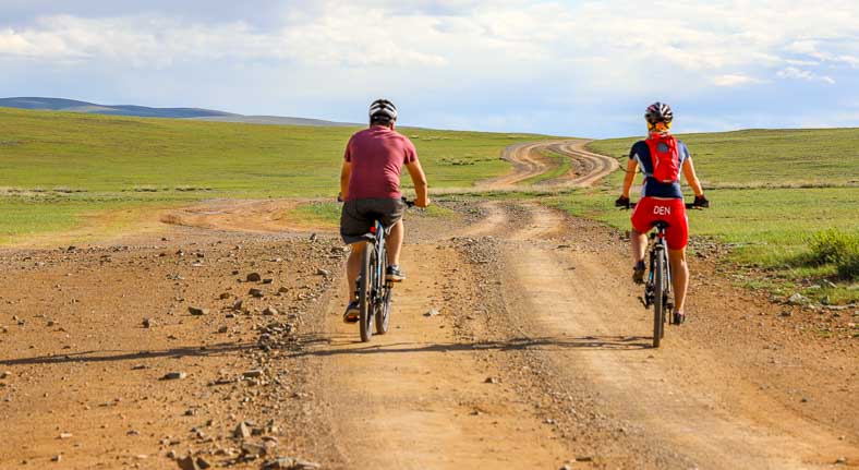 Mongolia mountain biking roads