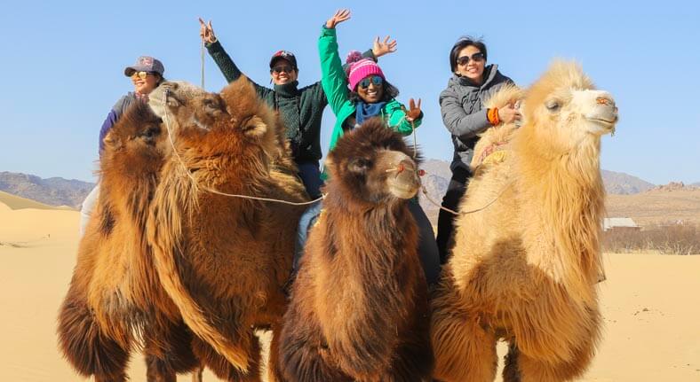 Mongolia winter camel trekking