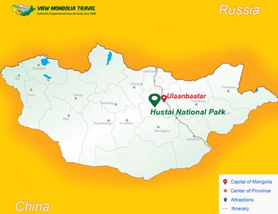 Hustai national park map