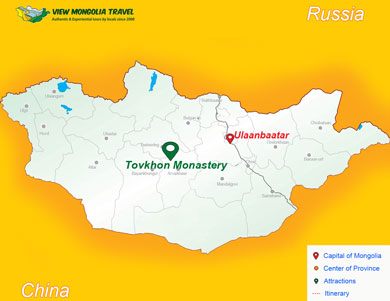 Tovkhon monastery map