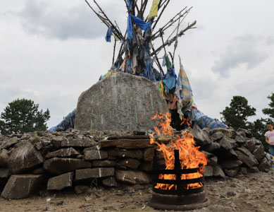 Creepy teepee in Mongolia