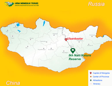 Ikh Nart map