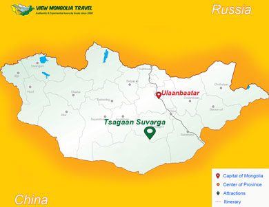 Tsagaan Suvarga map