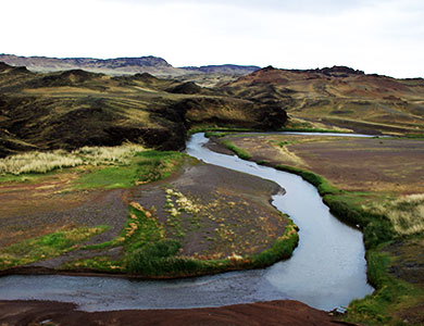 Gobi desert river