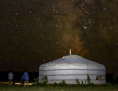 Gobi desert stargazing