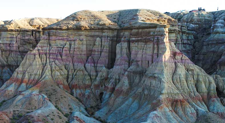 Gobi desert cliffs