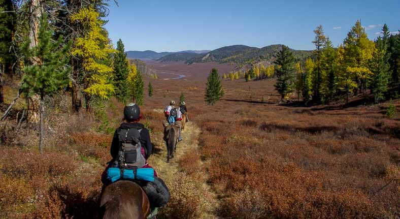 Mongolia horse riding