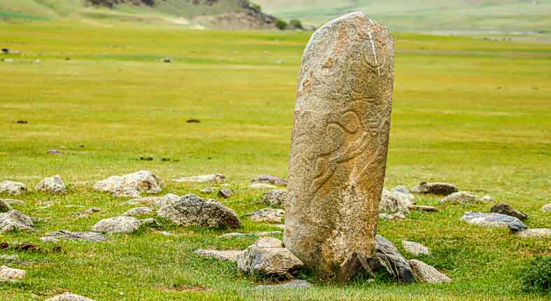 Deer stone in Khuvsgul