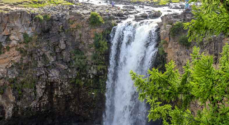 Mongolia waterfall