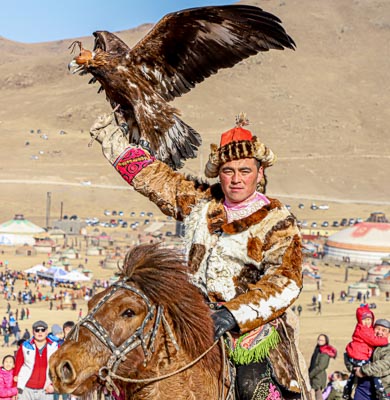 Mongolia spring eagle festival