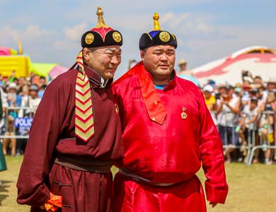 Mongolian wrestlers