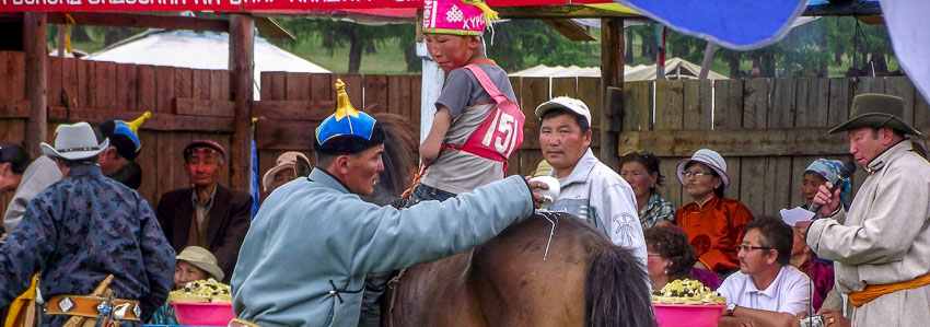 Mongolian horse race prize